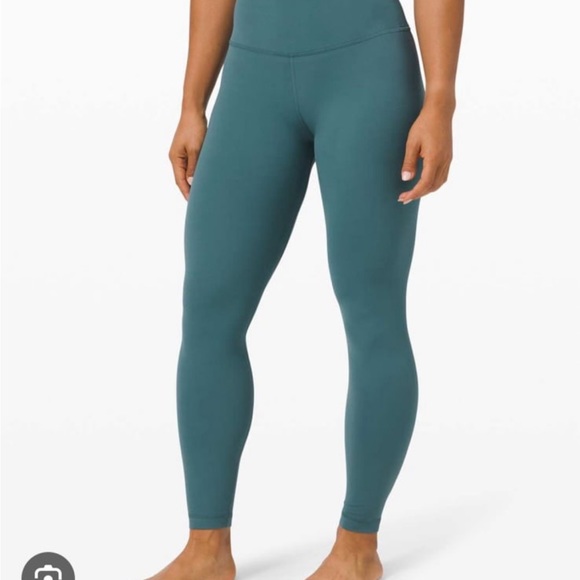 Lululemon size 6 leggings.  Blue high rise.  Great condition! - Picture 2 of 7